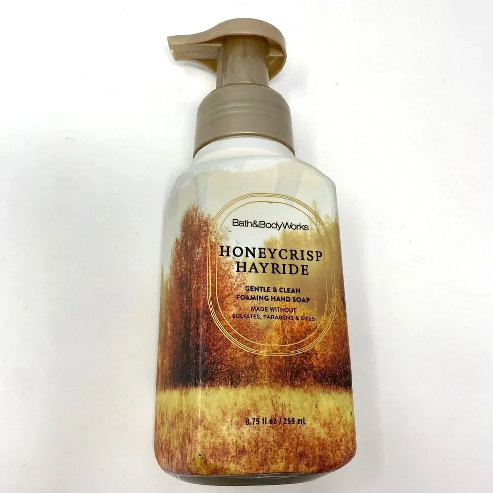 Bath & Body Works Honeycrisp Hayride Gentle & Clean Foaming Hand Soap 2 Pack - Picture 3 of 6